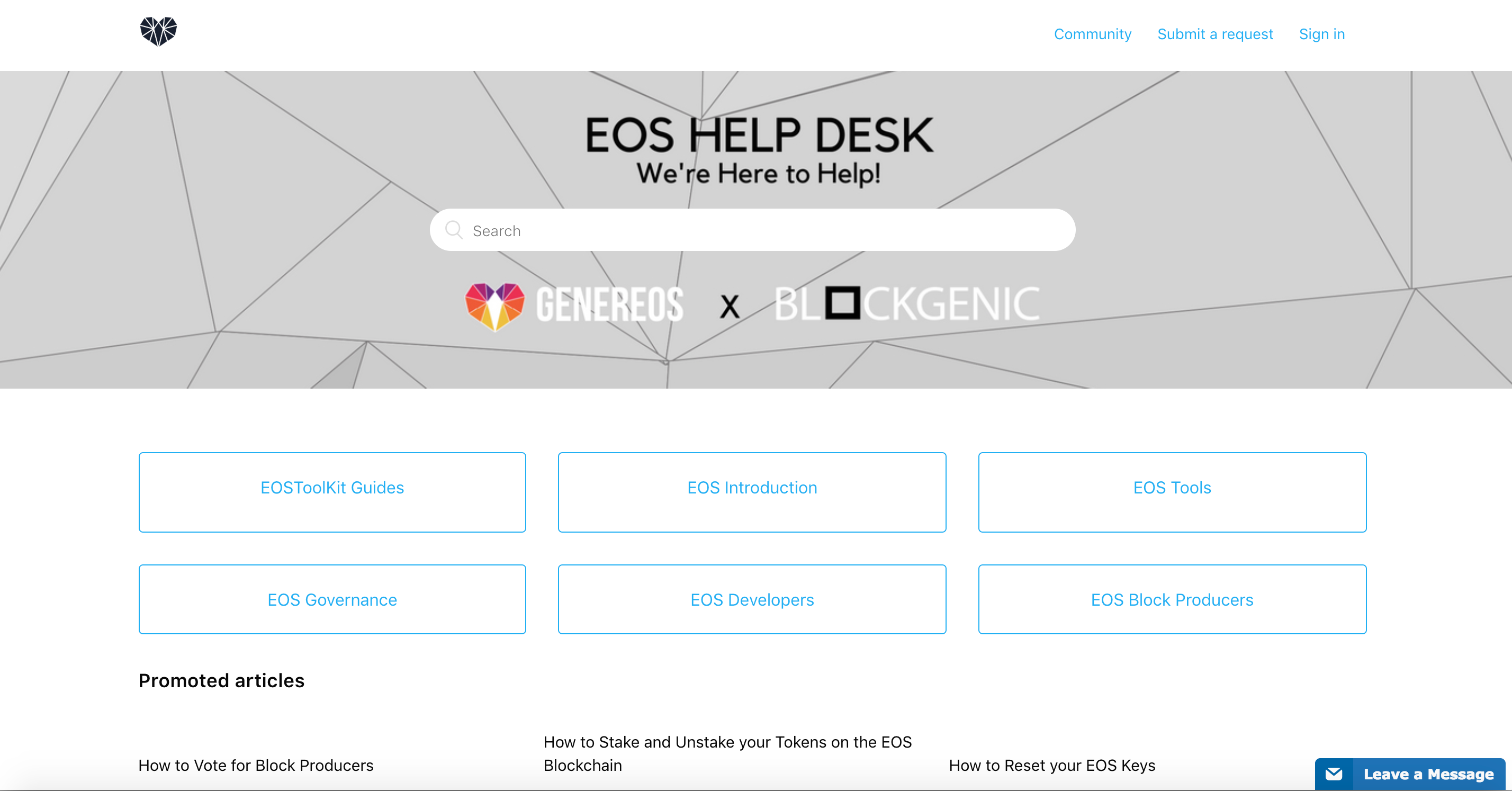EOS helpdesk
